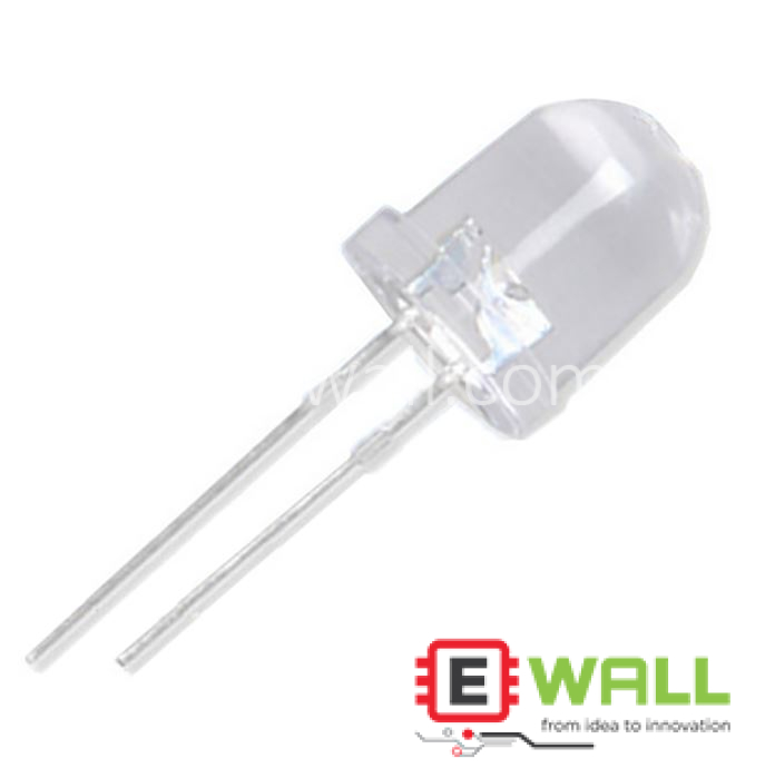 Transmitting IR LED 11mm Height 8mm Diameter _ Crystal White F8mm  IR LED 940nm High Power Infrared Emission
