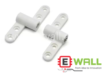 362 degree Flip Cover, Symmetrical Adjustable Torque Hinge-Plastic- White (1 Pair)