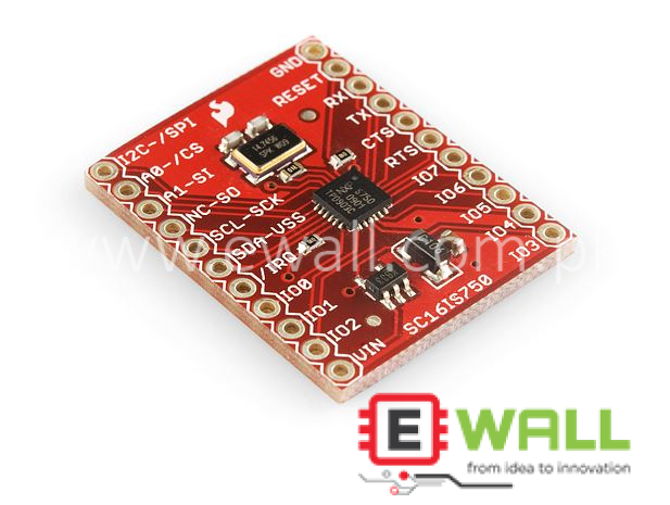 SC16IS750 Breakout Board UART to I2C SPI Converter High Speed Serial Interface Module Compact Reliable Design