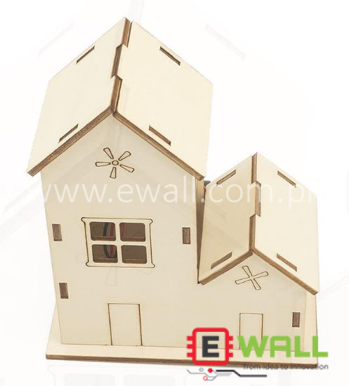 DIY Educational Colourful Light House LED Decoration  Technology Project Kit _ For Students Learning
