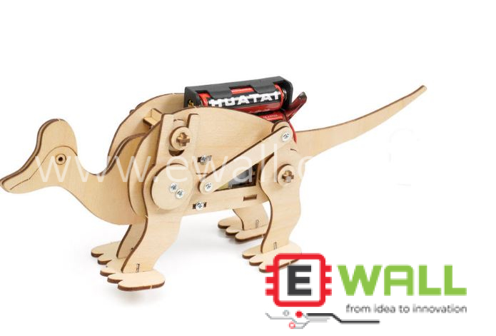 DIY Educational Tech Crafts Mechanical Helmetosaurus Dinosaur Moment Building STEM Learning Kit _ For Creative Students, Kids Science Fun