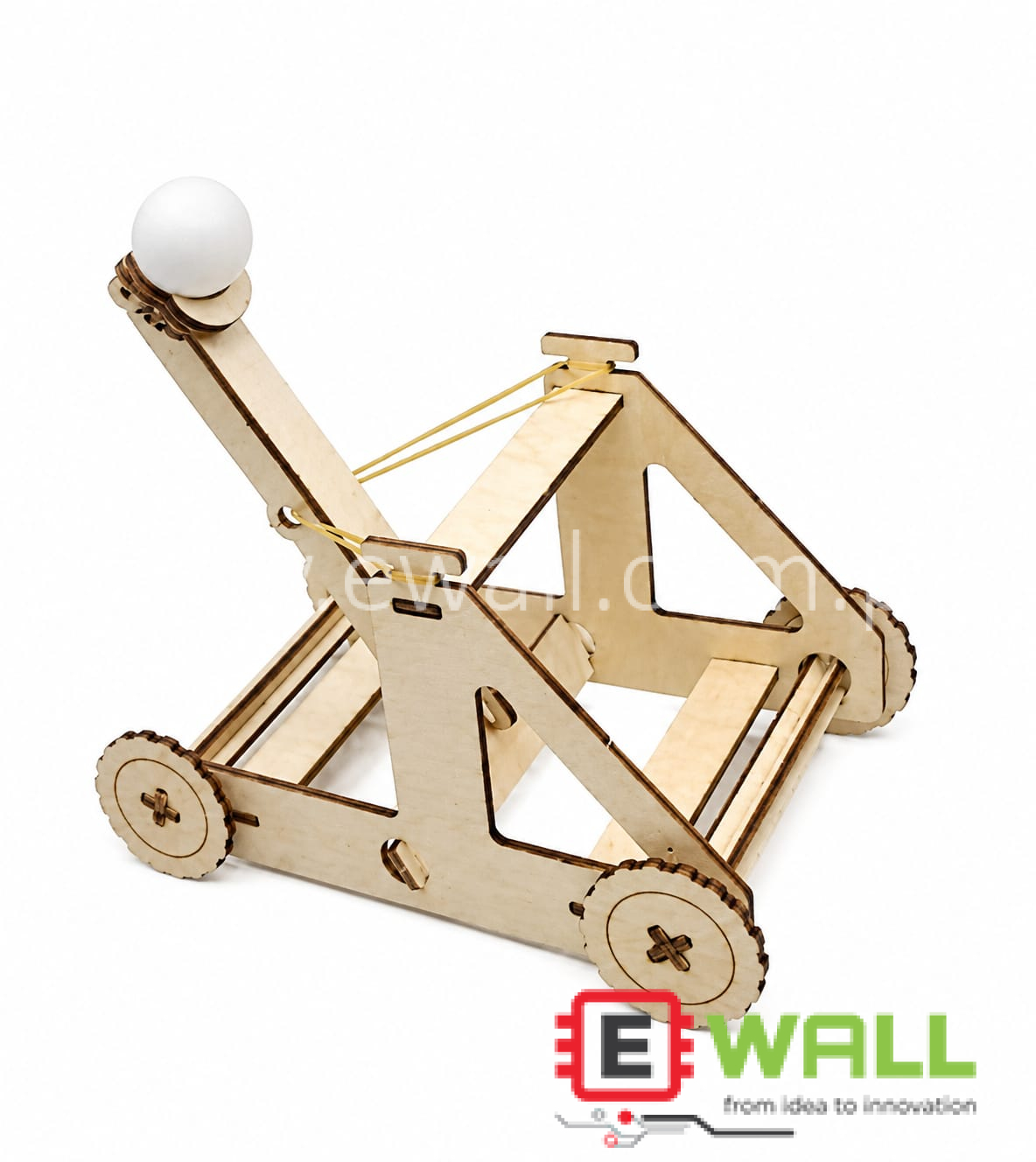 DIY Educational Trebuchet Catapult 3D Wooden Puzzle STEM Science  Learning Toy Kit _for Children Students Fun