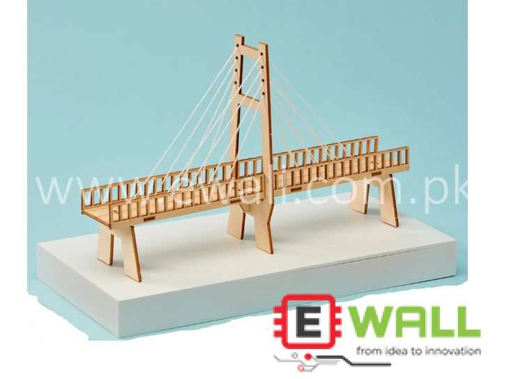 DIY  Educational Cable-Stayed Bridge Building Kit _ Educational STEM Engineering Science Toy for Kids And Students