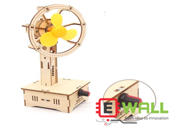 DIY Educational Variable Speed Oscillating Fan Kit _  STEM Engineering Building Technology Toy for Creative Kids and Students