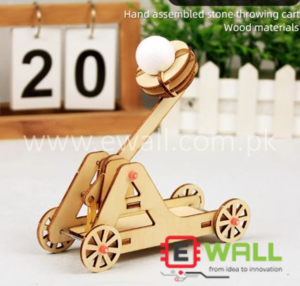 DIY Educational Tinkering Catapult Toy Kit _ STEM Handmade Science for Kids Educational Learning Activity School _ Wooden Project Set