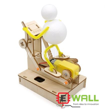DIY Educational Electric Step Elliptical Motor Powered Machine STEM Science Wooden Toy Kit _ For Educational Learning School Projects