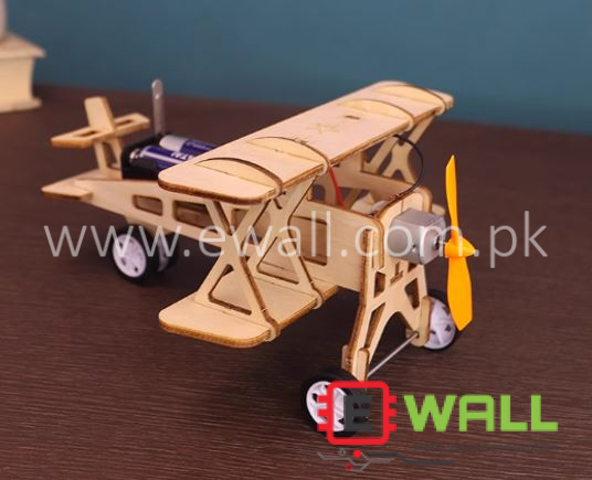 DIY Educational Propeller Plane Wooden Model Kit _ STEM Science Toy for Kids Learning School Project Building Activity Set Fun