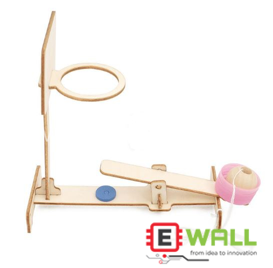 DIY Educational Basketball Shooting Machine Kit _ STEM Science Handmade Wooden Toy _ Physics Experiment Kit for Smart Kids