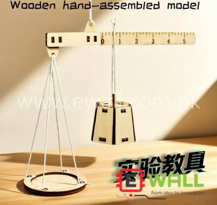 DIY Educational Small Scale Weight Balancer Wooden kit _ STEM Science Balance Experiment _ Learning Toy for Kids Students
