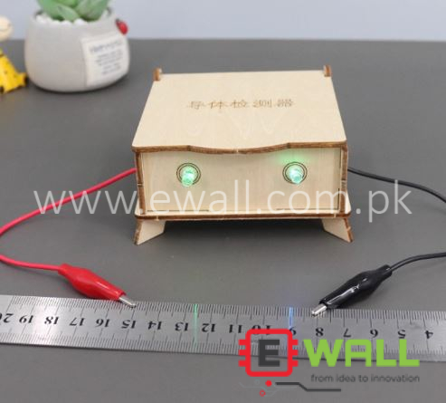 DIY Educational Conductor Insulator Detector Wooden Model Kit _ STEM Science Experiment Learning Kit for Kids and Students