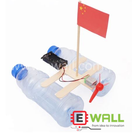 DIY Educational Small Wind Boat Kit _ STEM Science Experiment Assembly Learning Toy for Kids Students Fun