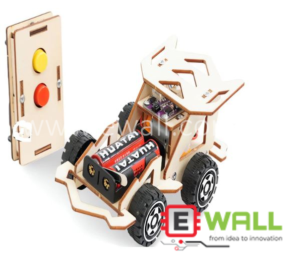 DIY Educational Remote Control Racing Car Wooden Wireless Kit _ for Kids STEM Learning Fun Toy Activity Set