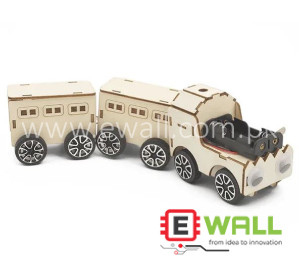 DIY Educational Mini Train Wooden Model Kit _ For Kids and Students Creative STEM Learning Assembly Toy Activity Set