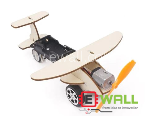 DIY Educational Glide Aircraft Basic STEM Toy Wooden Model Kit _ Educational Science Assembly Model for Kids and Students Learning and Fun Activity