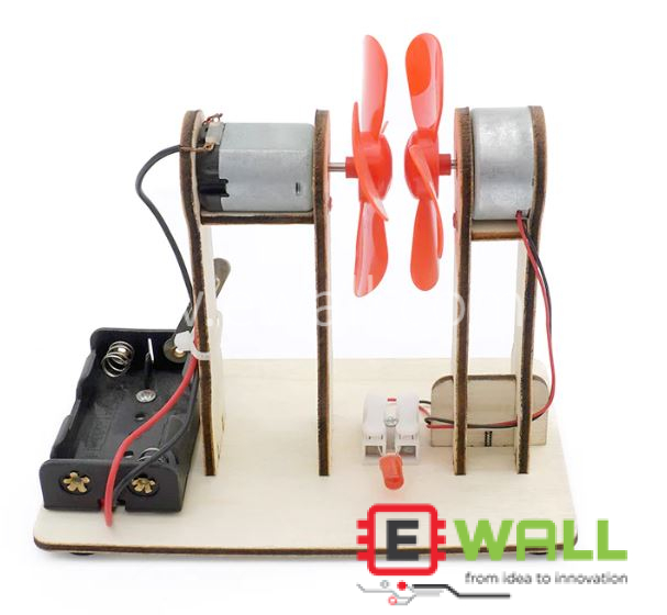 DIY Educational Electricicty Wind Turbine Kit _ for Kids Science Learning Model _ DIY Assembly STEM Project Toy Set.