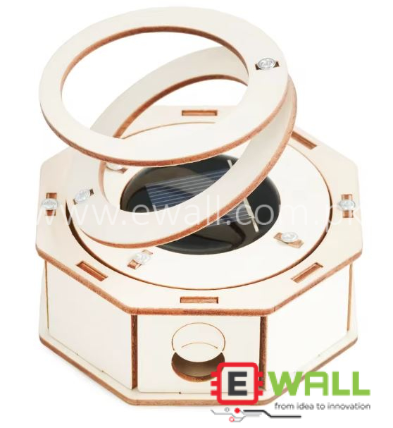 DIY Educational Solar Double Ring Wooden Model Kit _ Science Toy _ Physics Experiment Learning Project Set