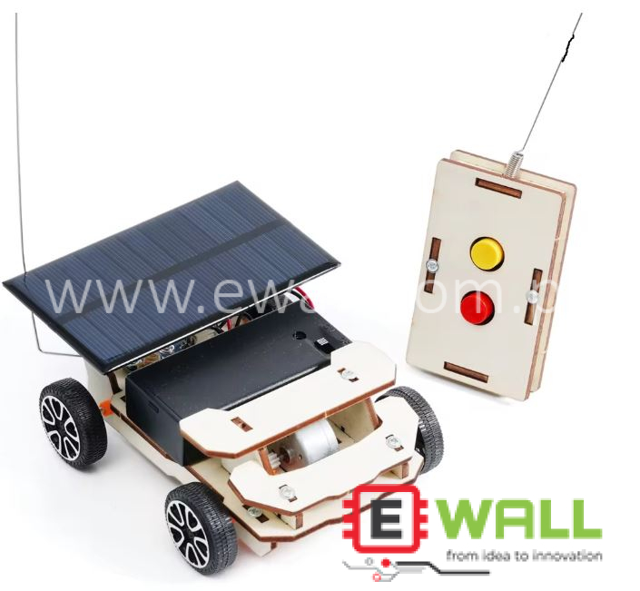 DIY Educational Remote Control Solar Car Wooden Model STEM Science Experiment Kit _ Educational Physics Learning Toy for Smart Kids Ages 8 and Above