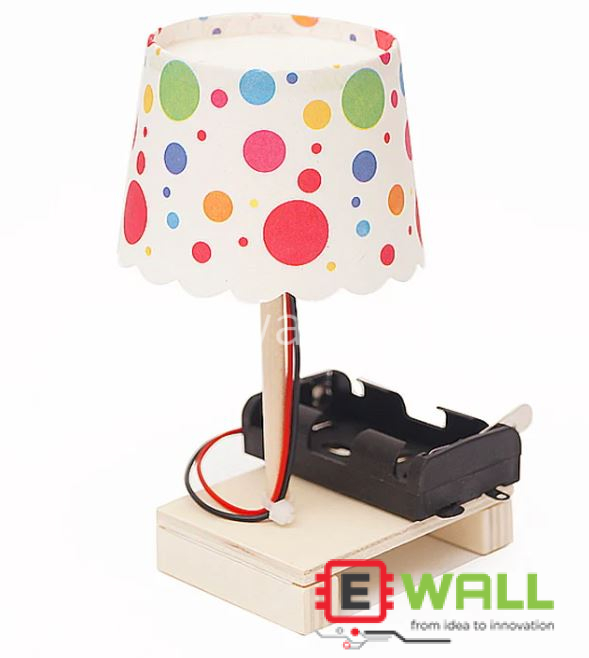 DIY Educational Colourful Desk Lamp Wooden Model Kit _ Puzzle Pack STEM Toy _ Science Educational Set with Robotic Project _ RBT School Projects