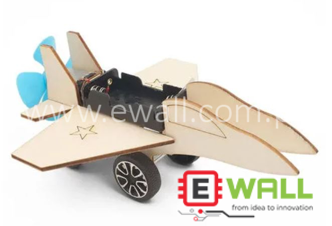 DIY Educational Fighter Aircraft STEM Science Experiment Kit _ Wooden Airplane Model Engineering Learning Toy
