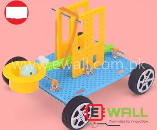 DIY Educational Trojan Catapult Chariot Parent-Child Interactive Physics Experiment STEM Science Toy Kit