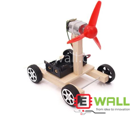 DIY Educational Aerodynamic Car Basic STEM Toy Kit _ Science Engineering Learning Assembly Toy for Children