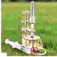 DIY Educational Aerospace Rocket Launch Platform STEM Science Learning Wooden Model Toy Kit for Kids Project