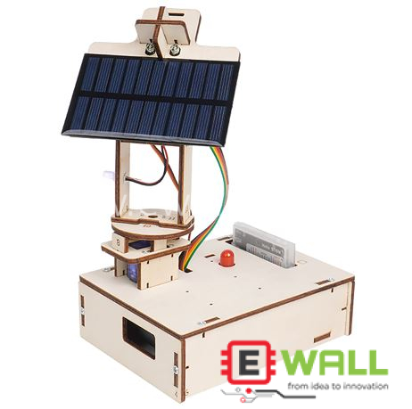 DIY Educational Smart Solar Light Tracker Wooden Model Kit _ for Arduino UNO Compatible Expansion Board _ STEM Science Learning Toy Kit
