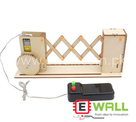 DIY Educational Electric Gateway Door Wooden Model Kit _ STEM Science Experimental Learning Wooden Puzzle Toy