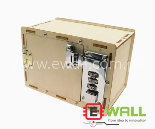 DIY Educational Wooden Mechanical Code Lock Box STEM Science Learning Toy Kit for Kids and Students Project