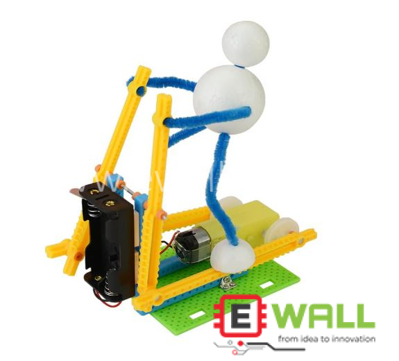 DIY Educational  Walking Sports Robot STEM Wooden Model Kit _ Motorized Science Engineering Toy for Kids and Students