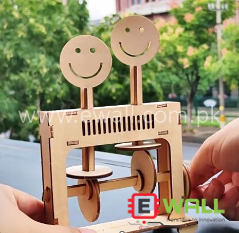 DIY Educational KG Dancing Little Man STEM Science Learning Wooden Toy Kit for Kids