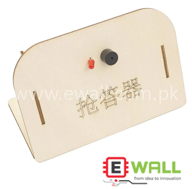 DIY Educational Responder Buzzer STEM Science Robotic Puzzle Building Toy Wooden Model Kit for Kids and Students Project