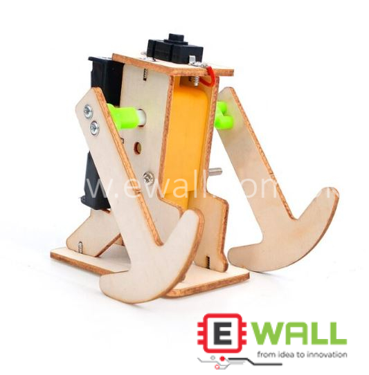 DIY Educational Walking Robot Wooden Model Kit _ STEM Science Robotics Learning Toy for Kids and Students Project