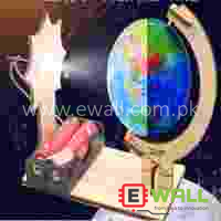 DIY Educational Rotating World Globe Wooden Model Kit _ STEM Science Learning Toy for Kids and Students