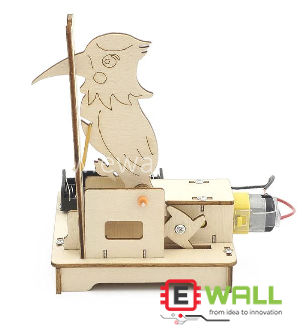 DIY Educational Robotic Woodpecker Wooden Model Kit _ STEM Science Learning Toy for Kids Students School Project