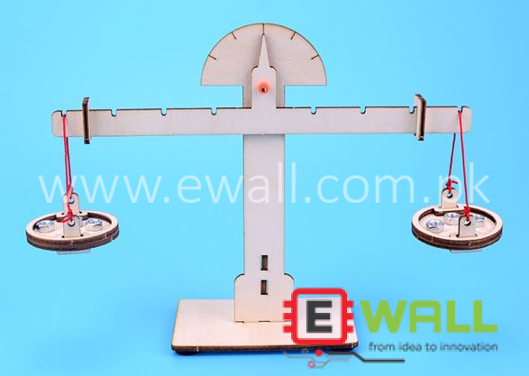 DIY Educational Small Balance Scale Wooden Model Kit STEM Science Learning Toy for Kids and Students