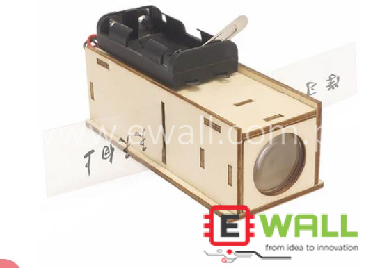 DIY Educational Slide Projector Wooden Model Kit _ STEM Science Optics Learning Toy for Kids and Students