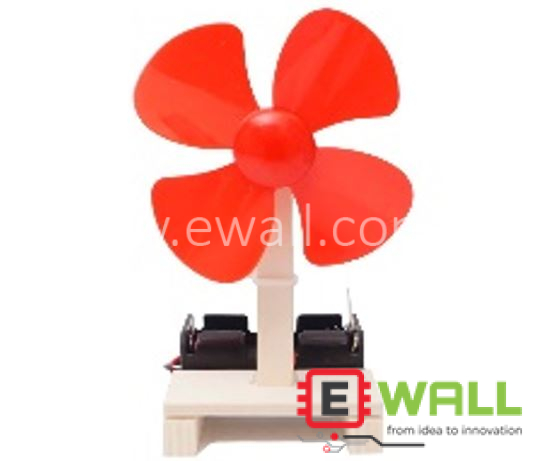DIY Educational Small Electric Fan Wooden Model Kit _ STEM Science Energy Learning Toy for Kids and Students