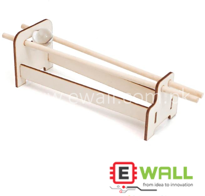 DIY Educational Double Track Slope Wooden Model Kit _ STEM Science Physics Learning Toy for Kids and Students