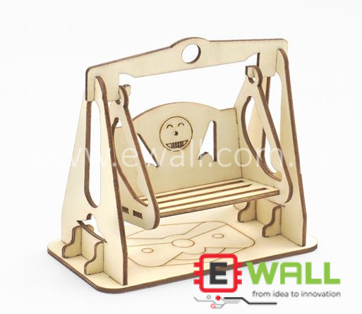 DIY Educational Small Swing Wooden Model Kit _ STEM Science Engineering Learning Toy for Kids and Students