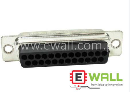 ITT Cannon DBA25SA197F0 DB25 Female D-Sub Connector 25 Position Cable Mount Crimp Socket Housing