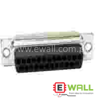 ITT Cannon DBA25SA197F0 DB25 Female D-Sub Connector 25 Position Cable Mount Crimp Socket Housing