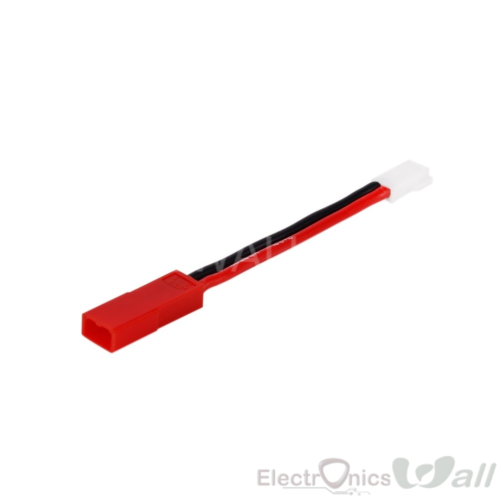 JST PH 2.0 2-Pin Female To Molex XH 51005 Male Converter Adapter Cable – Made In UK (Red)