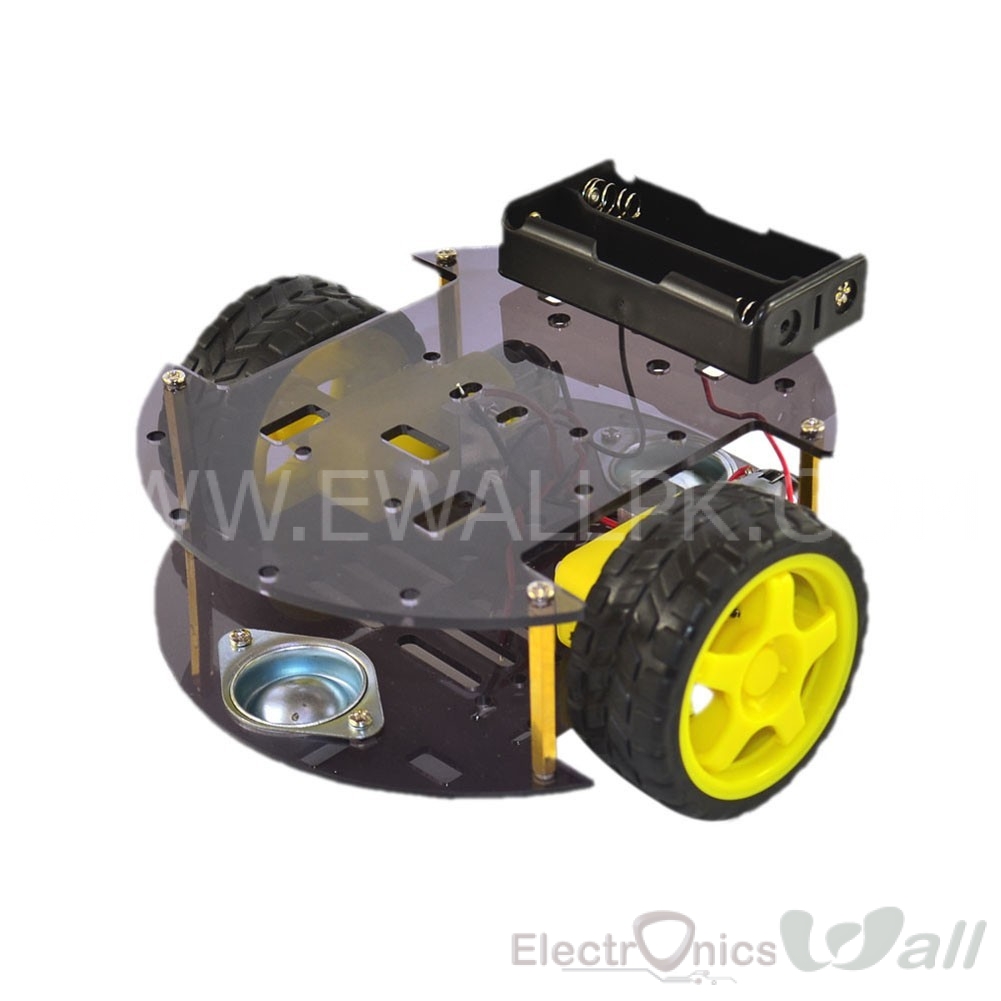 2 Wheel Wolo Round Robotic Smart Car Chassis for Arduino